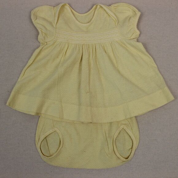 40s/50s Carter's 1y Panti-dress Twosome 2pc Dress and Bummies Outfit - Picture 1 of 7